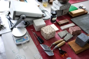 Matoma KTU statybinių medžiagų tyrimo laboratorijos reikmenys
